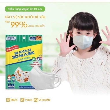Khẩu Trang Mayan 3D Mask PM2.5 Medi Freesize N95 Hộp 10 cái chỉ 20.000đ