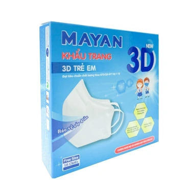 Khẩu Trang Mayan 3D Mask PM2.5 Medi Freesize N95 Hộp 10 cái chỉ 20.000đ