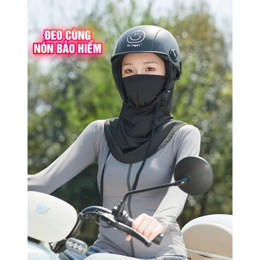 Khẩu Trang + Mũ Dây Rút Chống UV Guard P2.672 – Tiện Lợi, Bảo Vệ Nắng, Giá 57.488₫