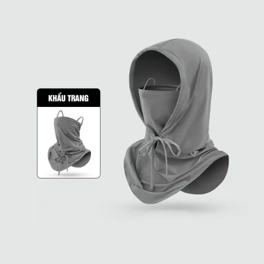 Khẩu Trang + Mũ Dây Rút Chống UV Guard P2.672 – Tiện Lợi, Bảo Vệ Nắng, Giá 57.488₫