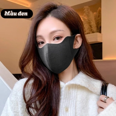 Khẩu Trang Mùa Đông Nữ Vải 3D Lót Lông Cừu PAMPER Giãn 4 Chiều Thoáng Khí Chống Bụi 48.000