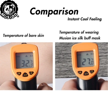 Khẩu trang Musion vải lụa băng chống bụi, khô nhanh, bảo vệ khuôn mặt - 33.900đ