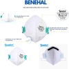Khẩu trang N95 BENEHAL MS8.225 NIOSH Hoa Kỳ, hộp 20 cái, trắng, chống bụi mịn, kháng khuẩn 190k 3