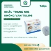 Khẩu trang N95 không van Tulips 4 lớp, chống bụi mịn, kháng khuẩn - Giảm còn 79.000đ