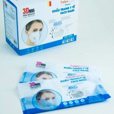 Khẩu trang N95 không van Tulips 4 lớp, chống bụi mịn, kháng khuẩn - Giảm còn 79.000đ 4