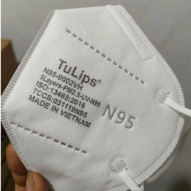 Khẩu trang N95 không van Tulips 4 lớp, chống bụi mịn, kháng khuẩn - Giảm còn 79.000đ 9
