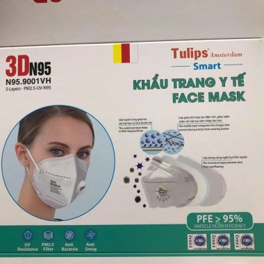 Khẩu trang N95 KN95 chống bụi mịn, ngăn lây bệnh hô hấp - Giá 4.900đ 2