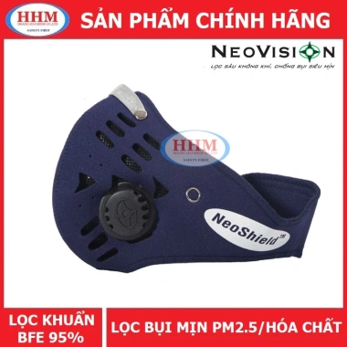 Khẩu trang Neoshield van thở, lọc bụi mịn và hoá chất - Giá ưu đãi 125.000 VND