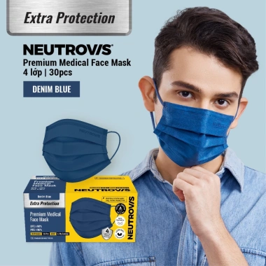 Khẩu Trang Neutrovis 4 lớp cao cấp - 30 chiếc, 5 màu, giảm giá 20% chỉ 75.000₫ 8