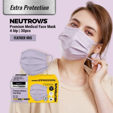 Khẩu Trang Neutrovis 4 lớp cao cấp - 30 chiếc, 5 màu, giảm giá 20% chỉ 75.000₫ 9
