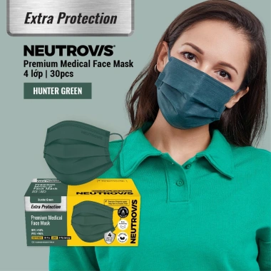 Khẩu Trang Neutrovis 4 lớp cao cấp - 30 chiếc, 5 màu, giảm giá 20% chỉ 75.000₫ 10