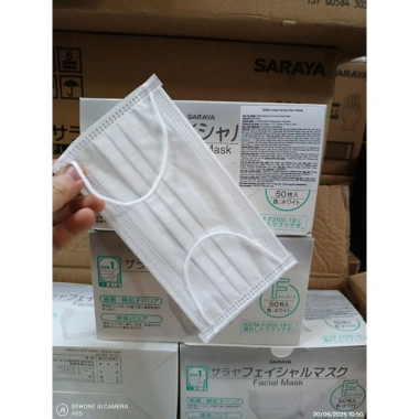 Khẩu Trang Nhật Bản Saraya 3 Lớp Thoáng Khí Màu Trắng ASTM Chống Bụi 50 chiếc 58.437 VND 2 Khẩu Trang Nhật Bản Saraya 3 Lớp Thoáng Khí Màu Trắng ASTM Chống Bụi 50 chiếc 58.437 VND 2