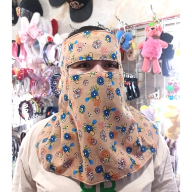 Khẩu trang ninja 2 mặt che kín mặt cổ trán - Chống nắng, bụi, vải mềm, màu ngẫu nhiên, 35.000đ