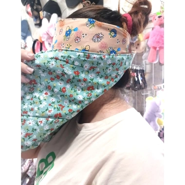 Khẩu trang ninja 2 mặt che kín mặt cổ trán - Chống nắng, bụi, vải mềm, màu ngẫu nhiên, 35.000đ