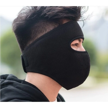Khẩu trang ninja che cổ tai dán gáy vải nỉ chống nắng, chạy xe, nam nữ - Giá 25.150đ 6