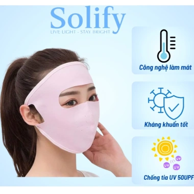 Khẩu trang ninja Solify chống tia UV, bảo vệ da, giá chỉ 25.479 VND Khẩu trang ninja Solify chống tia UV, bảo vệ da, giá chỉ 25.479 VND