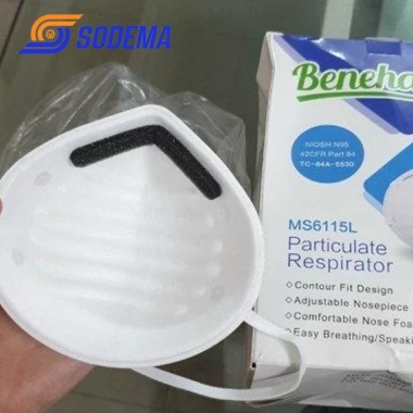 Khẩu trang NIOSH N95 BENEHAL MS6.115 dạng cup chính hãng 20 cái màu trắng chống bụi mịn kháng khuẩn 5 Khẩu trang NIOSH N95 BENEHAL MS6.115 dạng cup chính hãng 20 cái màu trắng chống bụi mịn kháng khuẩn 5