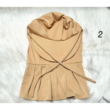 Khẩu trang nón nữ chống nắng vải thun lạnh, mẩu che trán, khóa kéo, dây cột 4