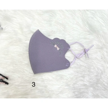 Khẩu trang nữ chống nắng 2 lớp vải su mẩu thêu hình - Giá chỉ 27.000đ