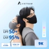 Khẩu trang nữ thun lạnh UPF 50+ - Form ôm mặt, lỗ thoáng khí, chống UV, chỉ 37.100₫