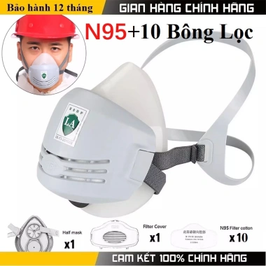 Khẩu trang phòng độc kèm tấm lọc PM2.5, chống độc, bụi, vi khuẩn - Giá 35.000đ