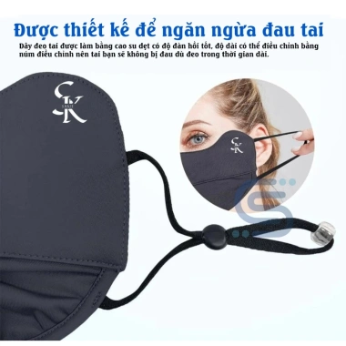 Khẩu trang Sakii Nhật Bản UVF 50+ chống nắng, điều chỉnh dây, chỉ 57.5k 3