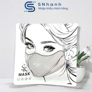 Khẩu trang Sakii Nhật Bản UVF 50+ chống nắng, điều chỉnh dây, chỉ 57.5k 10