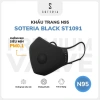 Khẩu trang Soteria Black ST1.091 N95 BFE PFE 99% lọc bụi 0.1µm S M L - Giá 250.000₫