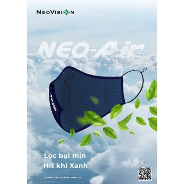 Khẩu Trang Than Hoạt Tính NEO AIR Neovision Chính Hãng Giá 43k Giảm Đến Mười Ba Phần Trăm Thở Dễ Dàng Bảo Vệ 4