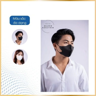 Khẩu trang thảo dược 3 lớp Mạnh Khuyên – Hương thơm, chống say xe, không đau tai 5