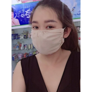 Khẩu Trang Thun Lạnh Nhật Bản Chống UV, Che Hết Khuôn Mặt, Dày Dặn, Mát Mịn, Thấm Hút Mồ Hôi - Giá 45.000 5
