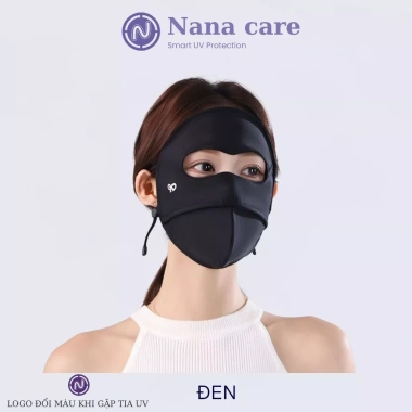 Khẩu trang toàn mặt có gọng UPF100+ Ninja 2 lớp, chống UV, mát lạnh 89k 10