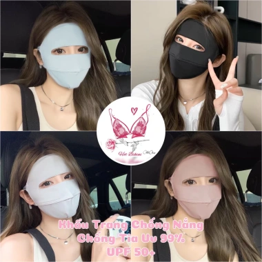 Khẩu trang toàn mặt Ninja 2 lớp UPF50+ chống 99% UV KT2 N202 - 20.000đ
