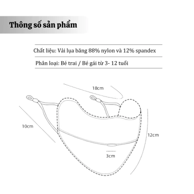 Khẩu trang trẻ em chống nắng UV thoáng khí 2 lớp, mềm mại, có nút chỉnh dây, phù hợp 3‑12 tuổi – Giá 38.000₫ 6