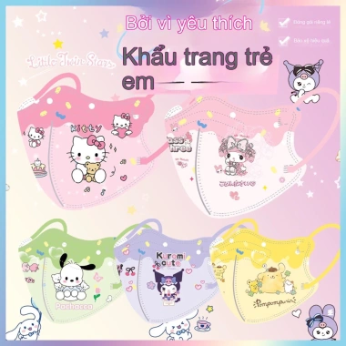 Khẩu trang trẻ em dùng một lần, thoáng khí, họa tiết hoạt hình, đóng gói riêng, an toàn, 16.800đ 9 Khẩu trang trẻ em dùng một lần, thoáng khí, họa tiết hoạt hình, đóng gói riêng, an toàn, 16.800đ 9