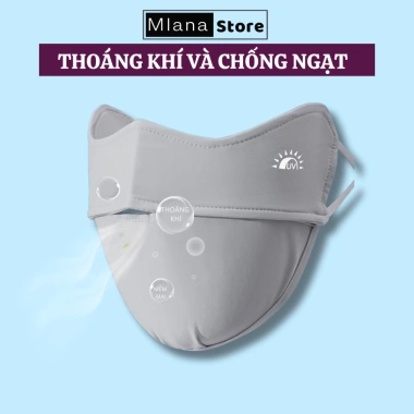 Khẩu trang UV MLANA lụa băng cao cấp, chống nắng, thoáng khí – Giá 65.000₫