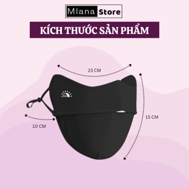 Khẩu trang UV MLANA lụa băng cao cấp, chống nắng, thoáng khí – Giá 65.000₫