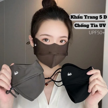 Khẩu trang UV UPF 50+ 5D nylon lót nhung giữ ấm - VNMASK giá 24.000đ