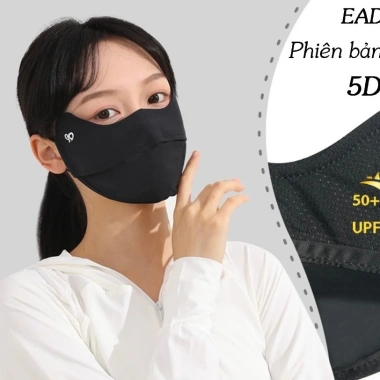 Khẩu trang UV UPF 50+ 5D nylon lót nhung giữ ấm - VNMASK giá 24.000đ 5 Khẩu trang UV UPF 50+ 5D nylon lót nhung giữ ấm - VNMASK giá 24.000đ 5