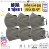 Khẩu trang vải 3 lớp Azumikichi BZ5 màu xám chì, chống nắng UV, không nẹp mũi, bảo vệ bụi mịn 7