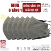 Khẩu trang vải 3 lớp Azumikichi BZ5 màu Xám Chì, chống UV, không nẹp mũi - 57,400 VND 6