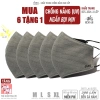 Khẩu trang vải 3 lớp Azumikichi BZ5 màu Xám Chì, chống UV, không nẹp mũi - 57,400 VND 10