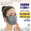 Khẩu trang vải 3 lớp chống nắng UV, bụi mịn, màu đen, nẹp mũi - Azumikichi AZ7 72.000 VND 8