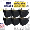 Khẩu trang vải 3 lớp chống nắng UV, bụi mịn, màu đen, nẹp mũi - Azumikichi AZ7 72.000 VND 10