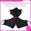 Khẩu trang vải 3 lớp đen đính đá, dây rút chỉnh size, bền đẹp, chống nắng bụi, tái sử dụng 4