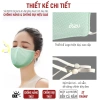 Khẩu trang vải 3 lớp Ngọc Mint BZ6 không nẹp mũi, chống UV & bụi mịn, bảo vệ da dưới nắng 5