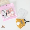Khẩu trang vải bé có kính che giọt bắn, van thông hơi, lọc PM2.5 cao cấp - 9.000đ 3