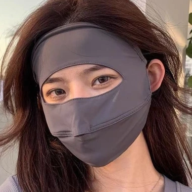 Khẩu Trang Vải Chống Nắng Toàn Mặt, Siêu Thoáng Khí, Ngăn Tia UV, Bảo Vệ Da - Giá 25.900đ
