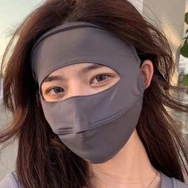 Khẩu Trang Vải Chống Nắng Toàn Mặt, Siêu Thoáng Khí, Ngăn Tia UV, Bảo Vệ Da - Giá 25.900đ
