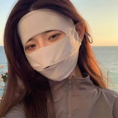 Khẩu Trang Vải Chống Nắng Toàn Mặt, Siêu Thoáng Khí, Ngăn Tia UV, Bảo Vệ Da - Giá 25.900đ